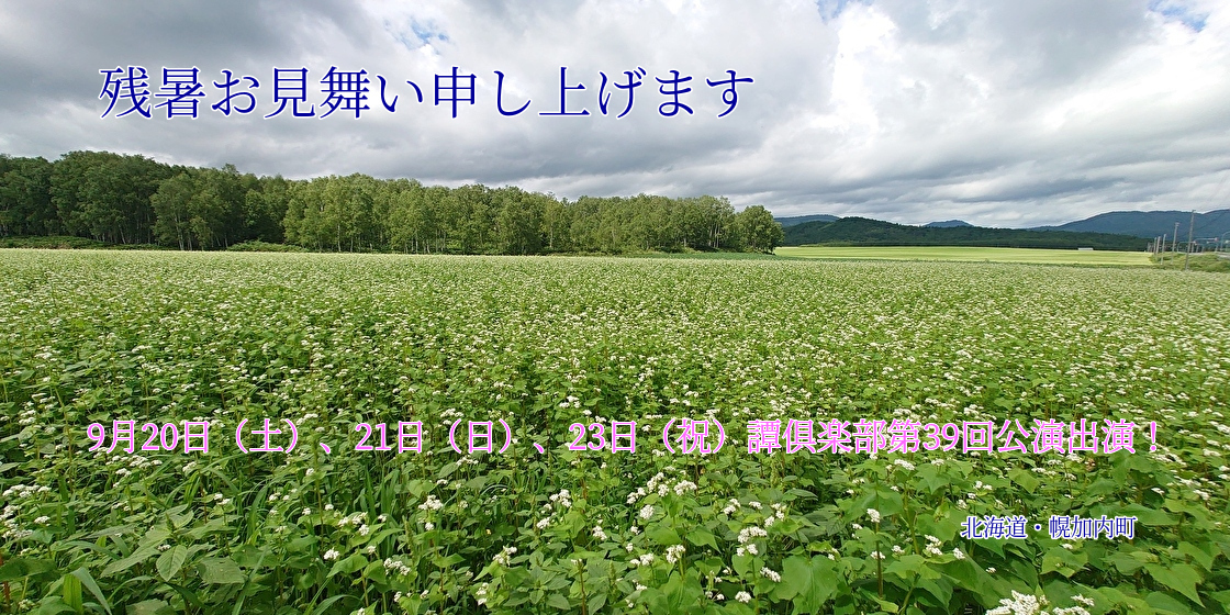 暑中お見舞い申し上げます
